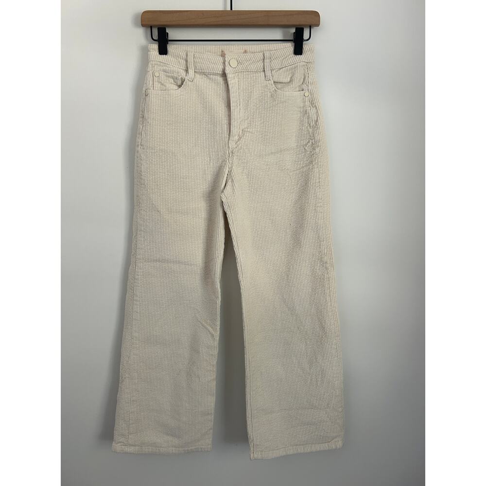 Altar'd State Cream Wide Leg Corduroy Cropped Pants size 25 - Picture 2 of 4